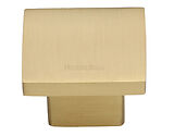 Heritage Brass Classic Square Cabinet Knob (32mm x 32mm OR 40mm x 40mm), Satin Brass - C1254-SB